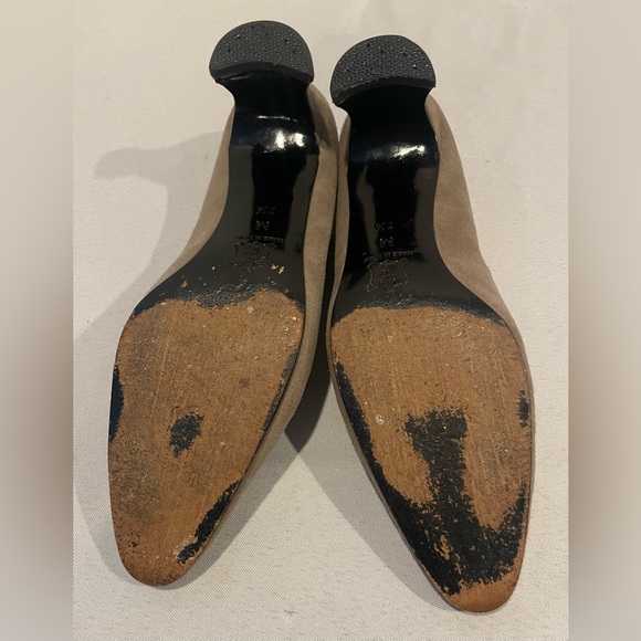 YVES SAINT LAURENT Vintage Tan Suede Pumps Heels Women’s Size 7 1/2 - Picture 8 of 8